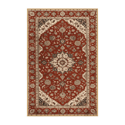 Machine Washable Persian Brown Area Rug