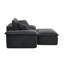 Ensemble de canapé-lit surdimensionné de 47 po et demi avec siège profond et ensemble de repose-pieds mobile à 2 couches, canapé-lit Cloud avec méridienne, canapé-lit modulaire 1 place pour le salon, non-assemblé en molleton-257625321