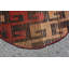 Tapis beige à tissage plat, tapis turc, tapis moderne, tapis rétro, petit tapis de 2,3 pi x 2,3 pi, tapis géométriques