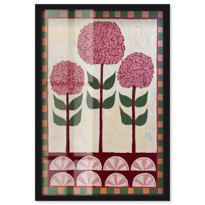 Décoration murale à motif de pétales IV à motif floral par Art Remedy, cadre noir, 17 x 25