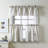 Salerna Striped Tailored 54'' W Window Valance in Gray