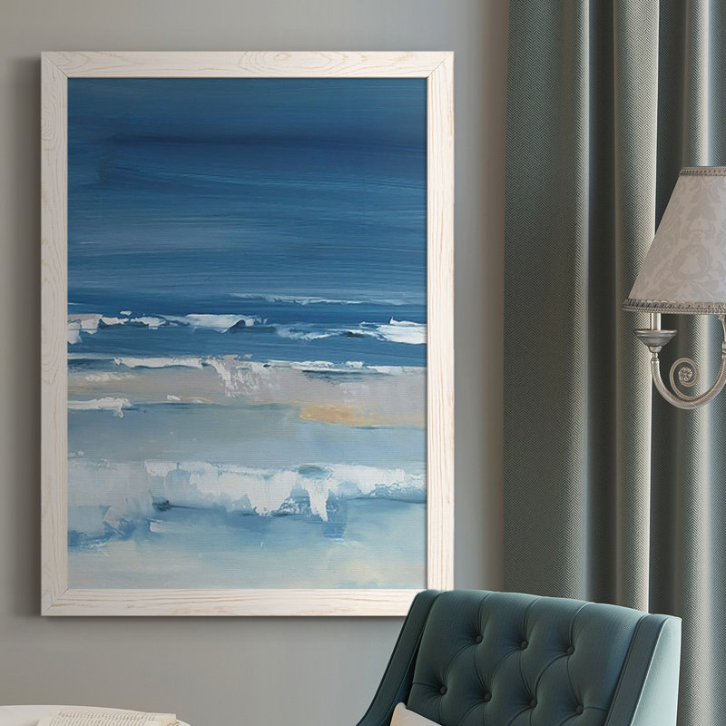 «McKibbens Coastal Colors I», reproduction d'art sur toile, H 37,5 po x l 27,5 po x P 1 po, Cadre blanc