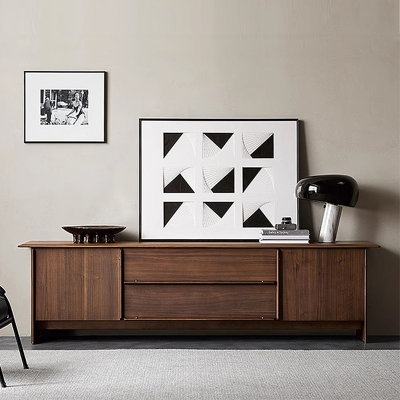 Modern minimalist storage-functional TV cabinet