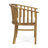 Elegant Wood Dining Chair With Water- Seat Cushions - Enhance Your Outdoor Space Water-Repellent Cushion Covers Make Meals Memorable