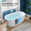 60" X 31.5" Freestanding Soaking Acrylic Bathtub