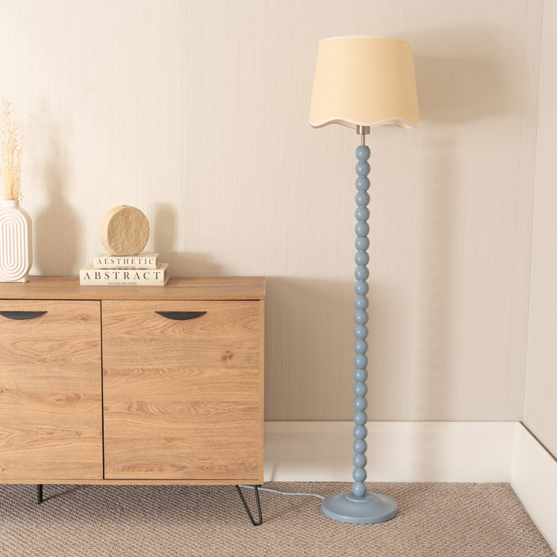 Corlyn 151cm Traditional Floor Lamp, No, Blue