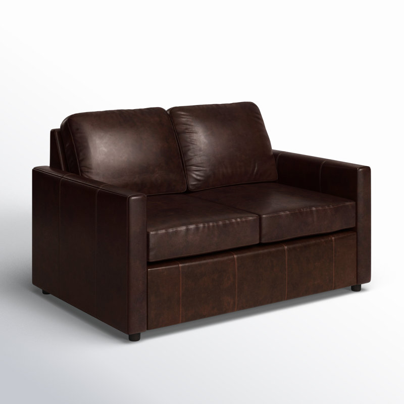 Causeuse en cuir Savannah, Cuir véritable Bistro Rustic