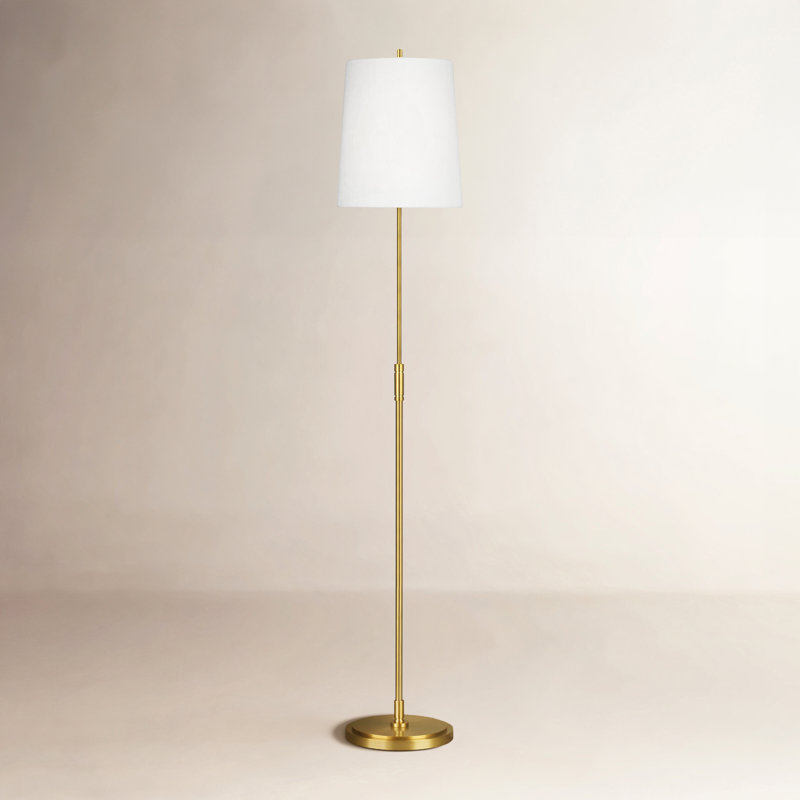 Beckham Floor Lamp, Burnished Brass