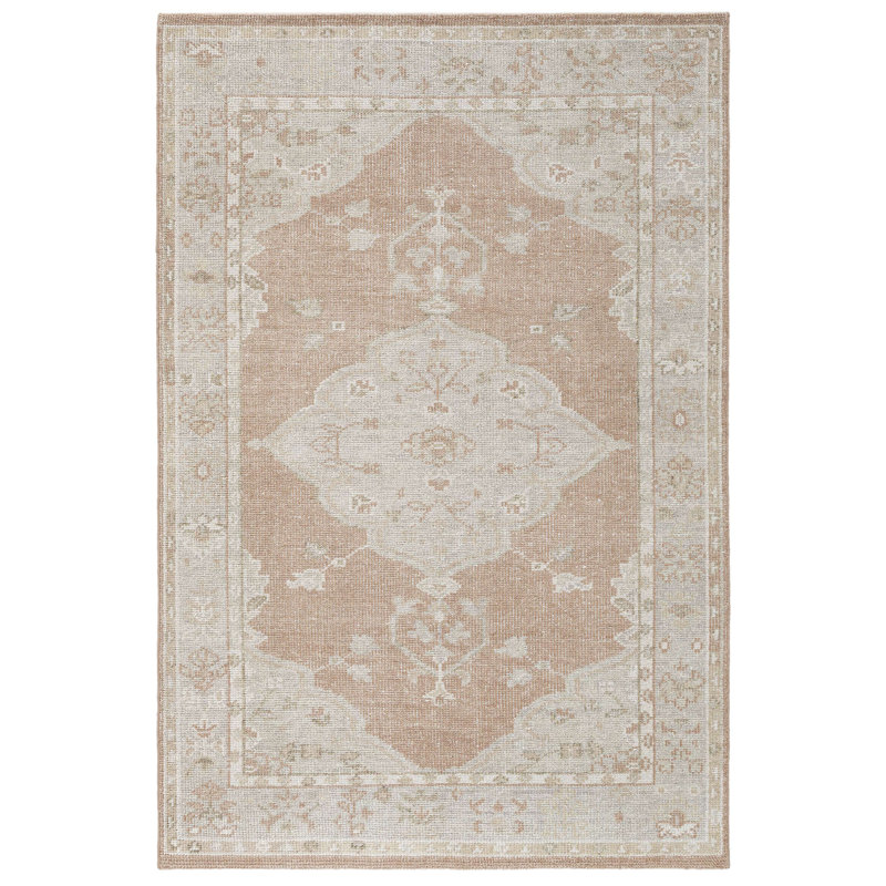 Bungalow Rose Hand Knotted Wool Ana Rug, Rectangle 9' x 12'