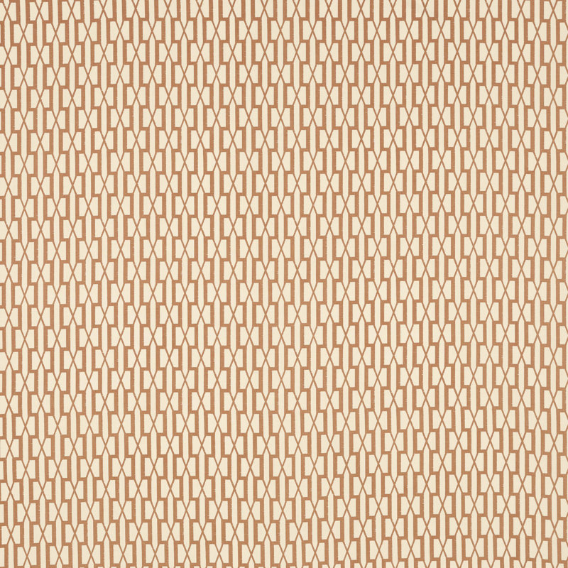 Tissu belvédère Schumacher x Veere Grenney, Orange brûlé
