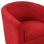 66 cm Wide Modern Barrel Chair with Upholstered Ottoman-983143098