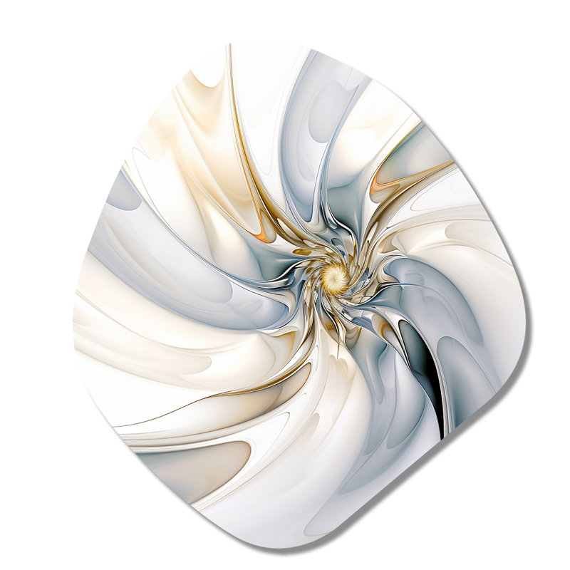 Oden - art mural asymétrique en forme de nébuleuse Fractals, H 35 po x l 31 po