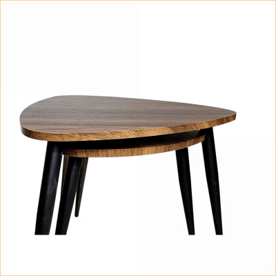 Table basse ronde de luxe moderne, plateau en verre imitation marbre noir et amp; Cadre métallique champagne - Assemblage facile