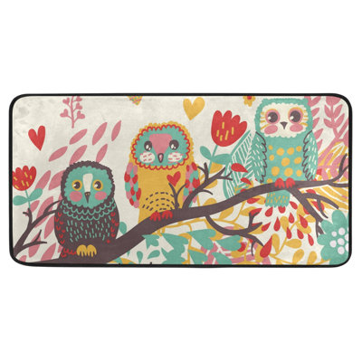 Bowles Animal Print Polyester Kitchen Mat