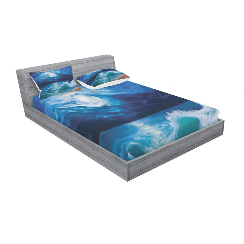 Microfiber Sheet Set, Full Sheet Set with Fitted Sheet