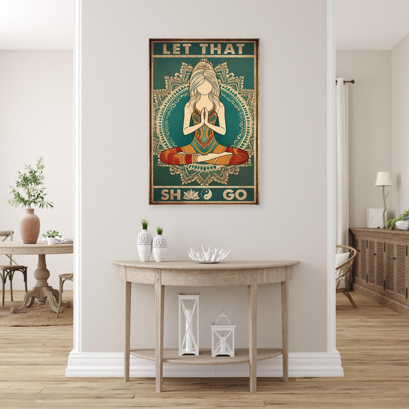 «Krithin Yoga Let That Shoo Go On», impression sur toile, H 20 po x l 16 po x P 1,25 po