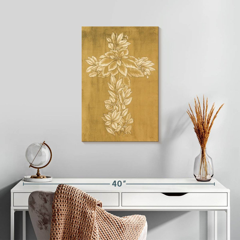 Adella Holiday Cross I, 24" H x 16" W