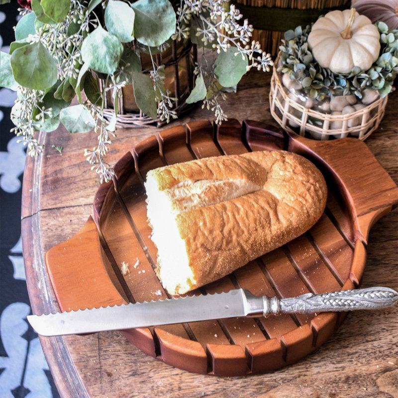 Vagabond House Harvest Acacia Wood Bread Board