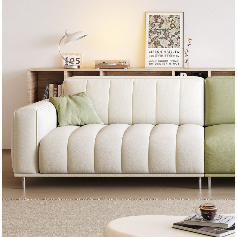 Simple And Creative Sofa, Green/Off White