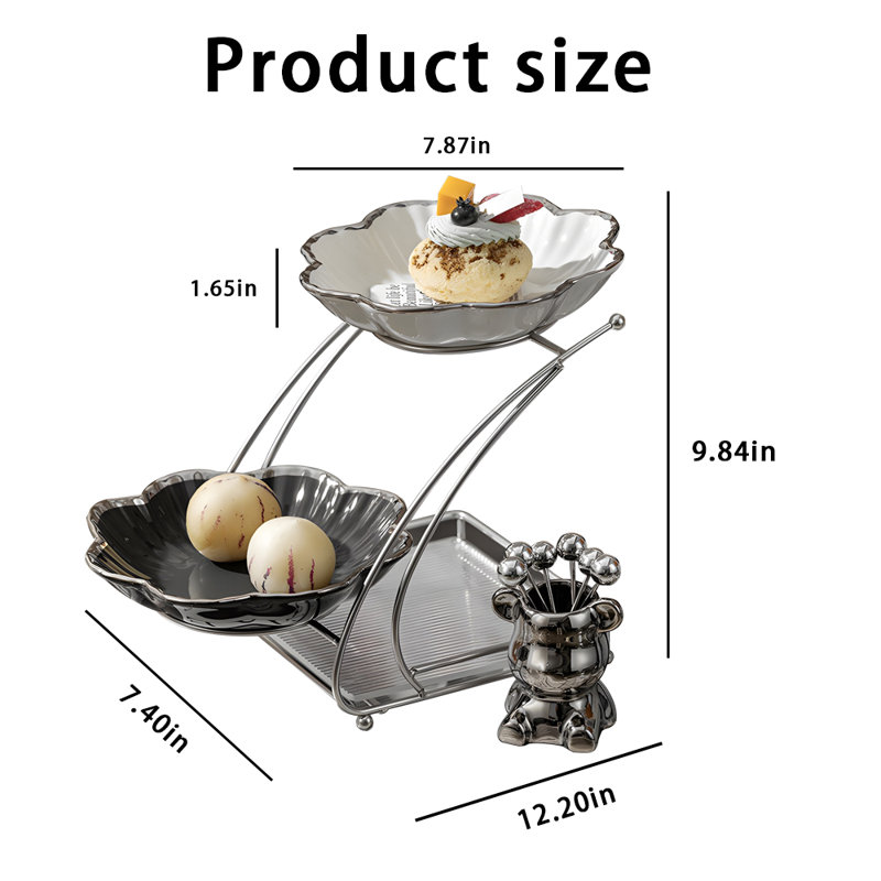 Ceramic Tiered Stand