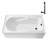 Streamline 60 in. x 32 in. Acrylic Right-Hand Drain Alcove Bathtub in Glossy White With External Drain-108366681