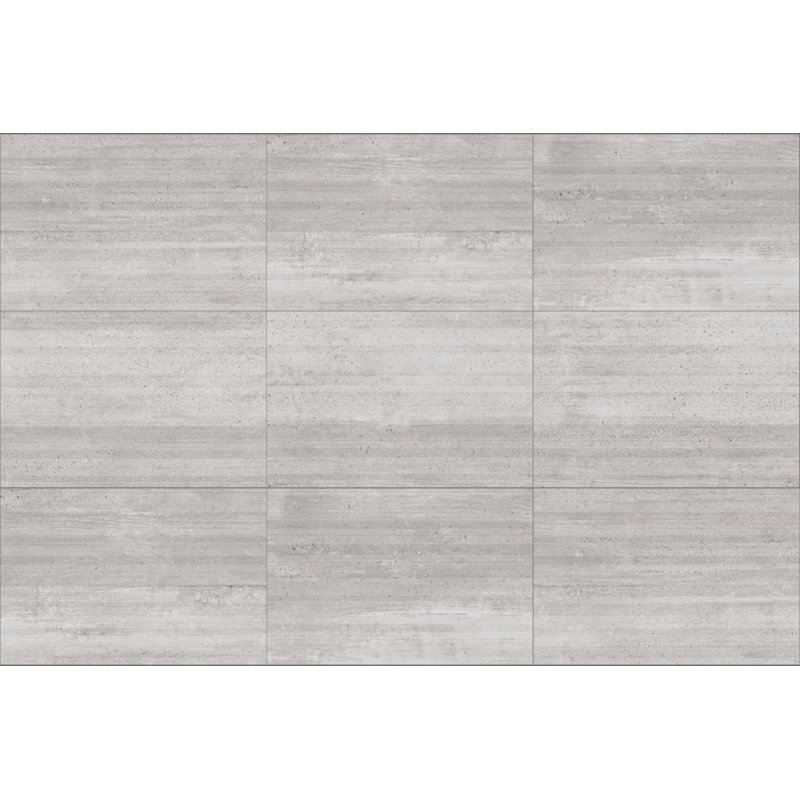 Carreau de mur et plancher en béton 6 po x 36 po, gris