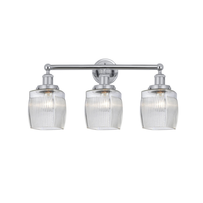 Éclairage pour meuble-lavabo à 3 lumières à intensité variable Keenan, Chrome poli