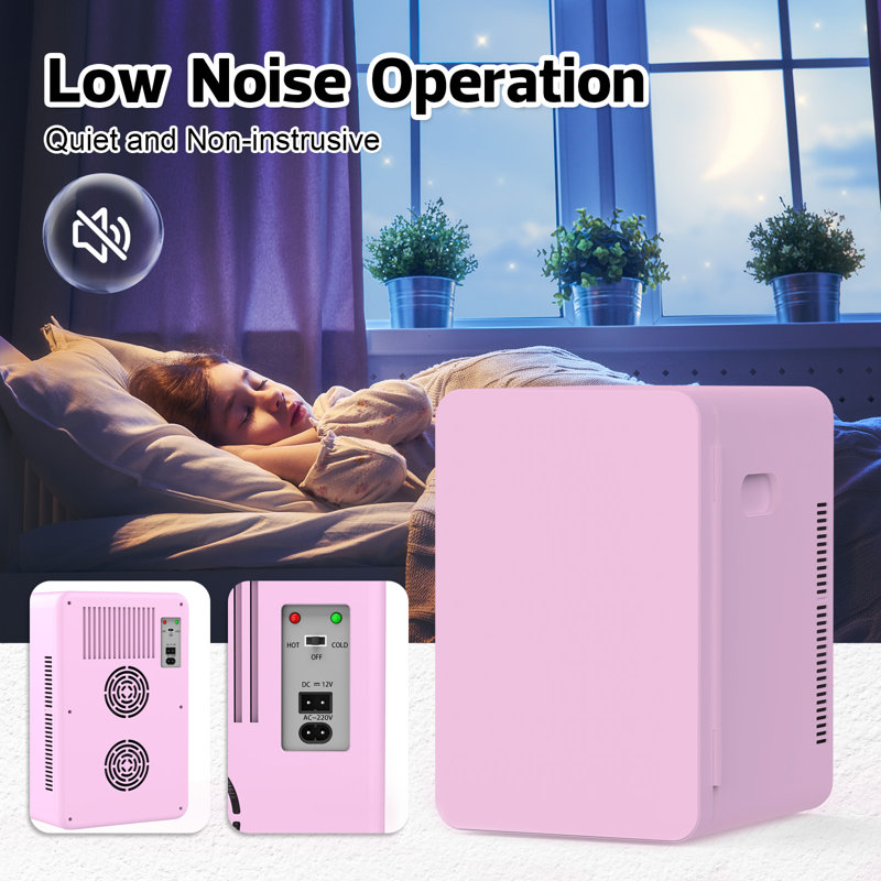 22l Mini Fridge For Bedroom, Portable Cooler & Warmer Compact Refrigerators For Skin Care, Beverage, Cosmetics, Food, Drinks, Office Desk Dorm Room