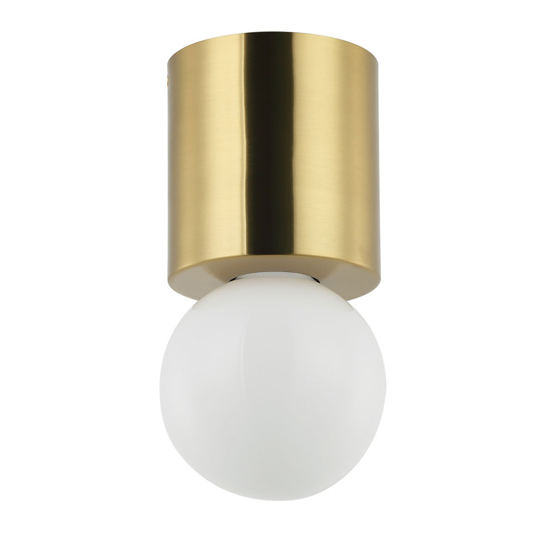 Plafonnier encastré 1 lumière Caisi, Doré