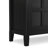 Acadian Solid Wood Transitional Low Storage Cabinet with Glass Doors and Adjustable Shelves-1080224559-1205136826
