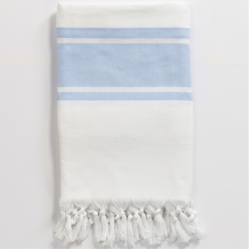 Wyman Beach Towel, Blue/White
