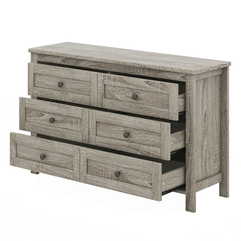 Ensemble de chambre à coucher 3 pièces Javaraus, Gris antique
