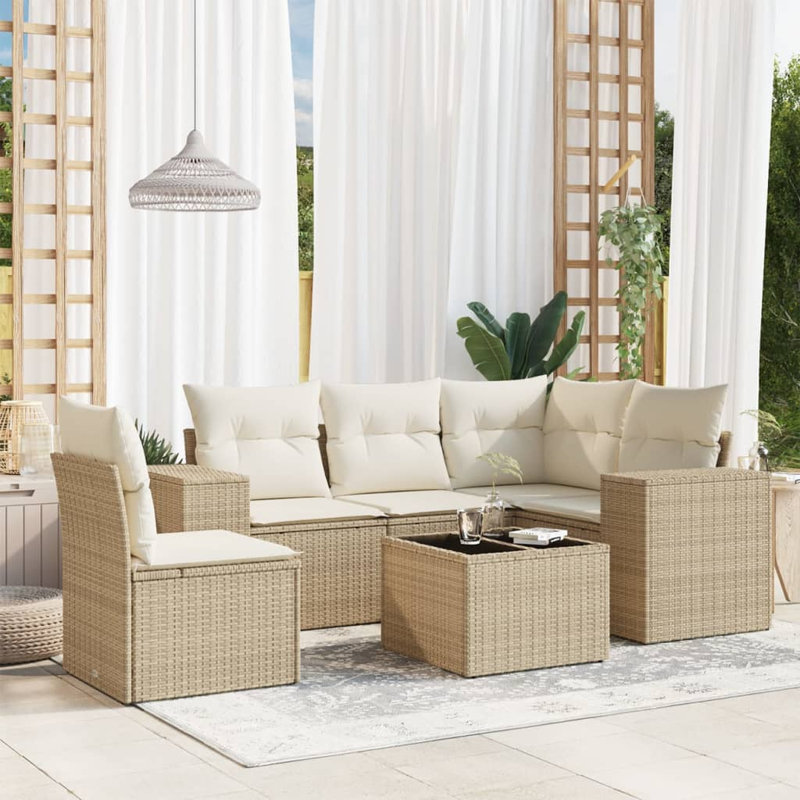 Vidaxl Garden Sofa Set, Beige