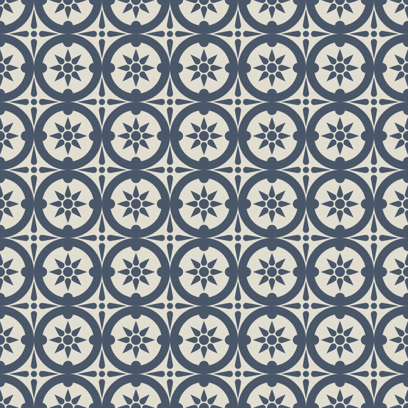 Medallion - Oxford Blue Wallpaper