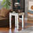 Sparsh Glass Top End Table