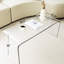 Table basse moderne en cascade en acrylique