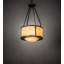 Luminaire suspendu tambour géométrique 4 lumières Pomona