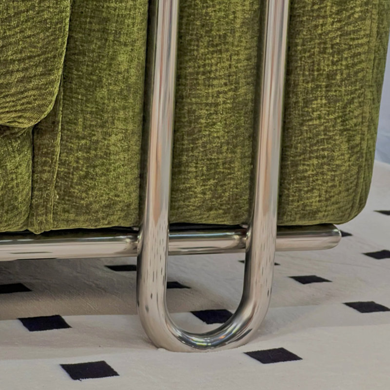 Canapé rétro en chenille