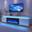 LED TV Stand With 40" Fireplace For Tvs Up To 80", Charging Station/Power Outlet Included-1406178423-1389249136
