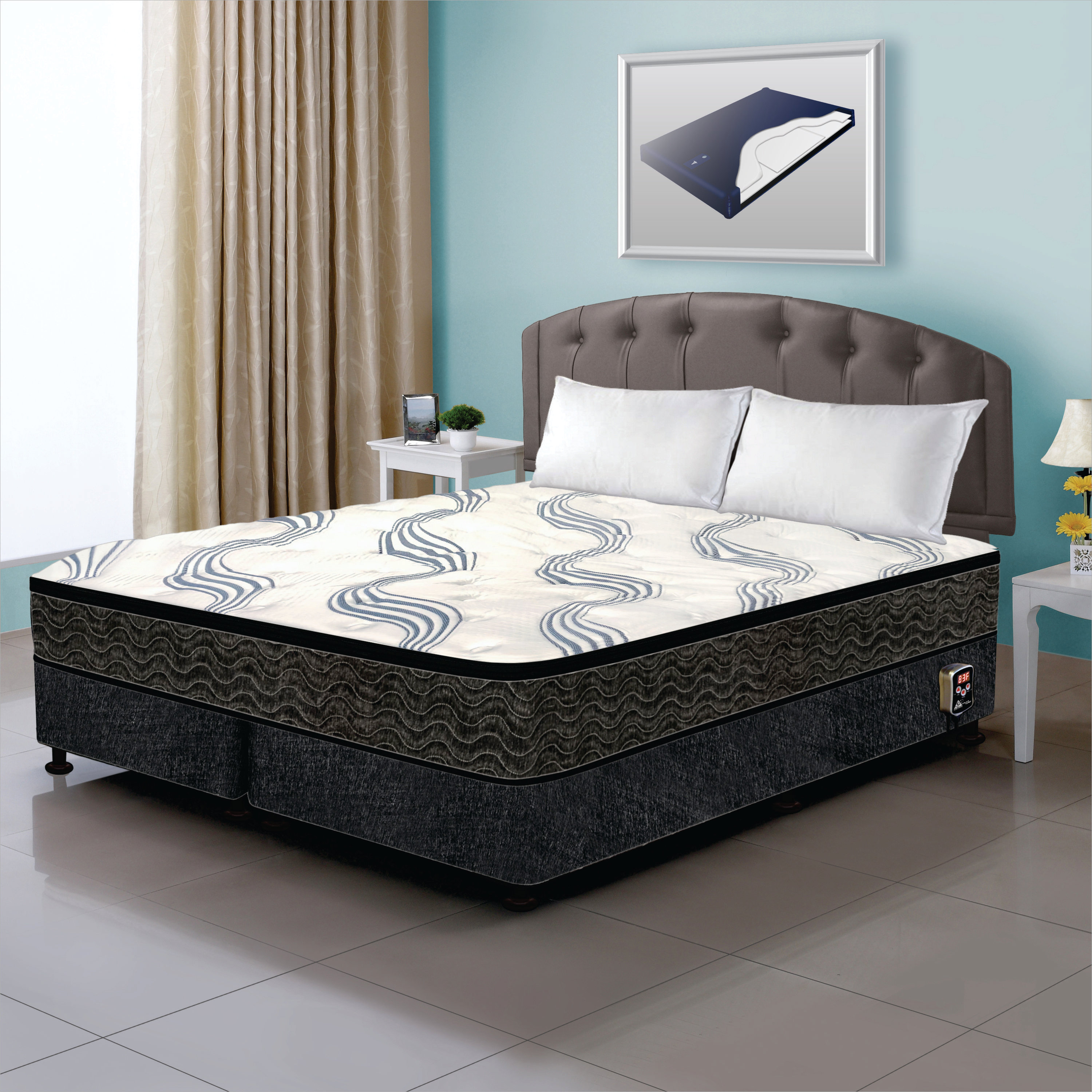 Queen size deals waterbed mattress