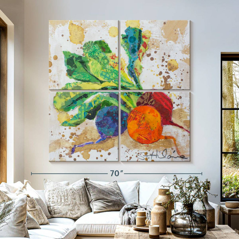 Yarlin Veggie Splash I, 57" H x 57" W