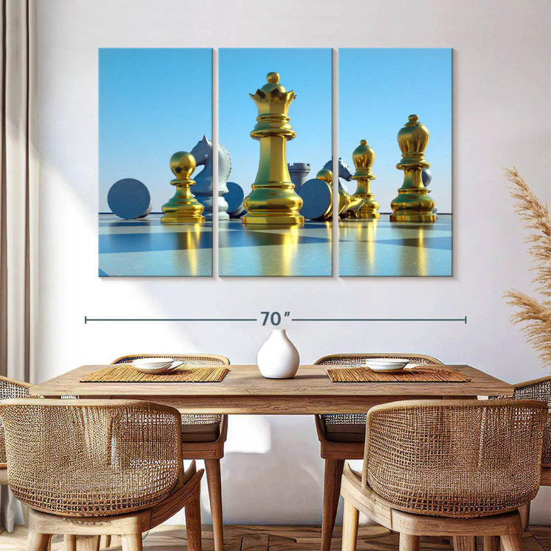 Senne Chess Board Reflection, 24" H x 38" W