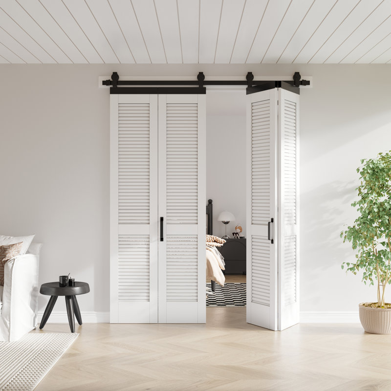 Portes pliantes en bois massif BiFold, 68 po x 84 po