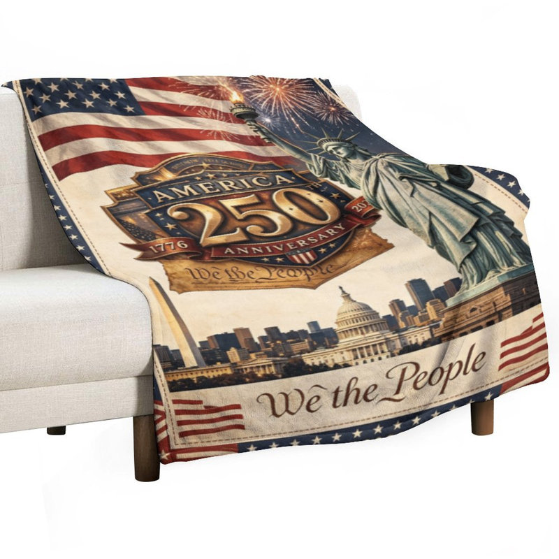 Jeté en flanelle de luxe America Hant, 40 po x 50 po