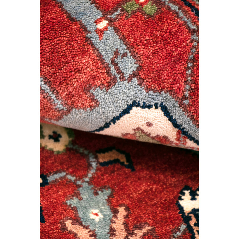 Serapi Hand Knotted Wool Oriental Area Rug in Rust, Rectangle 12' x 15'