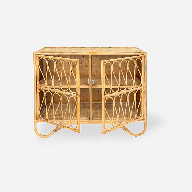 Armoire de rangement en rotin Morgan