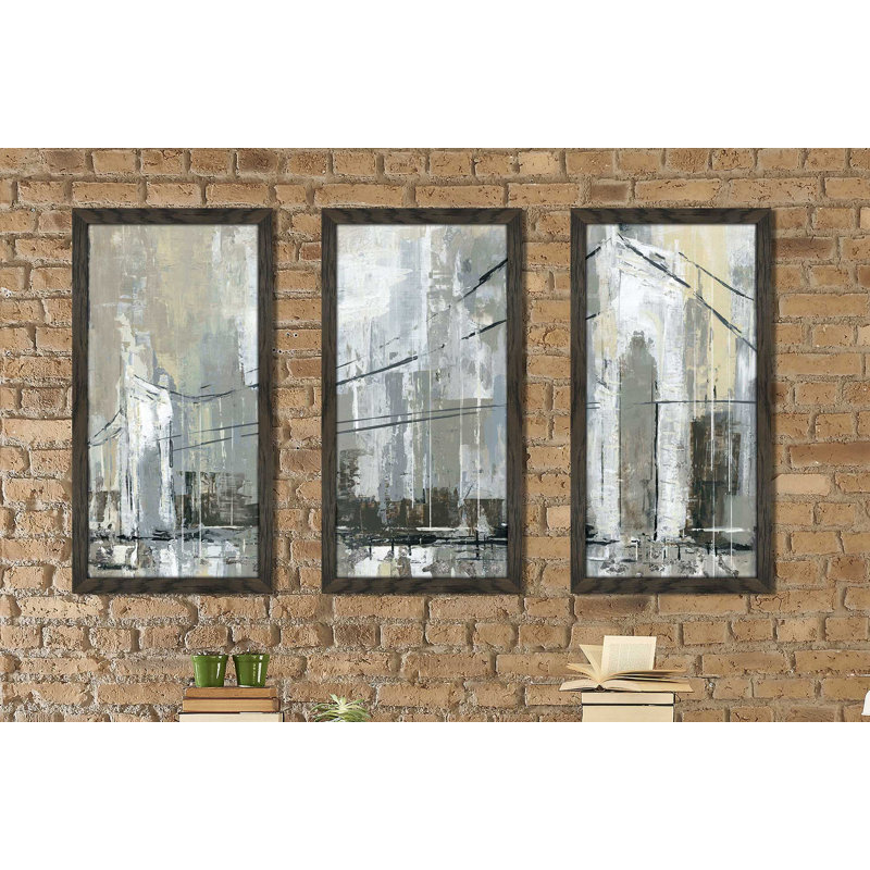 « midtown bridge i », reproduction de peinture à l’acrylique à multiples images, L 40,5 po x H 25,5 po x P 1 po