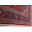 Tapis zone en laine kashan/bleu 9 pi 7 po x 13 pi 5 po one-of-kind à la main-noué la 1970