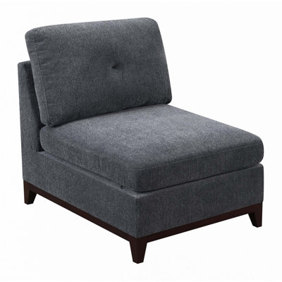 Chenille  Armless Chair