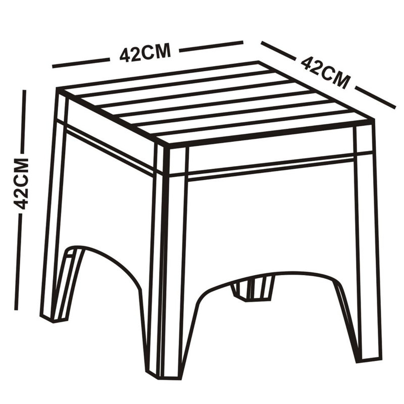 Amardo Square Outdoor Coffee Table , 42cm cm W 42cm cm D